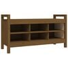 vidaXL Panca da Ingresso Ambra 110x40x60 cm in Legno Massello di Pino