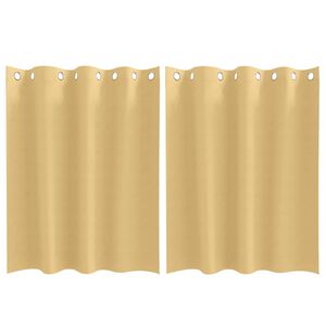 vidaXL Tende Blackout con Anelli 2 pz Beige 140 x 140 cm Poliestere
