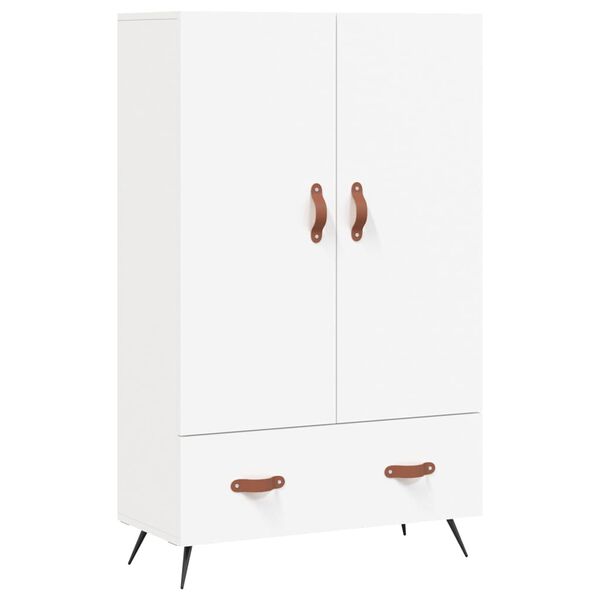 vidaXL Credenza Bianca 69,5x31x115 cm in Legno Multistrato