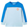 Felpa da Bambino Blu Brillante e Azzurro 140