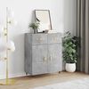 vidaXL Credenza Grigio Cemento 69,5x34x90 cm in Legno Multistrato