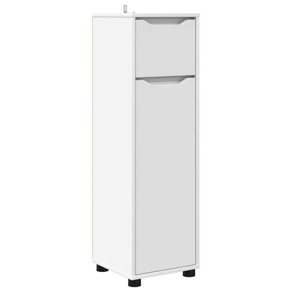 vidaXL Mobile da Bagno Bianco 30,5 x 30 x 101 cm Legno multistrato