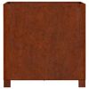 vidaXL Fioriere con Gambe 2pz Ruggine 50x50x50 cm Acciaio Corten