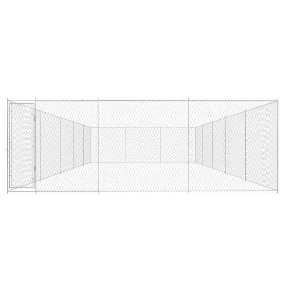 vidaXL Canile da Esterno in Acciaio Zincato 950x570x185 cm