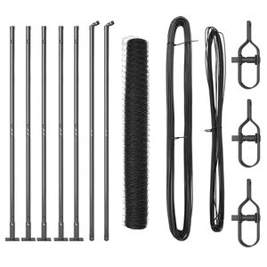 vidaXL Palo della recinzione Grigio