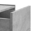 vidaXL Comodino a Muro Grigio Cemento 45x30x35 cm
