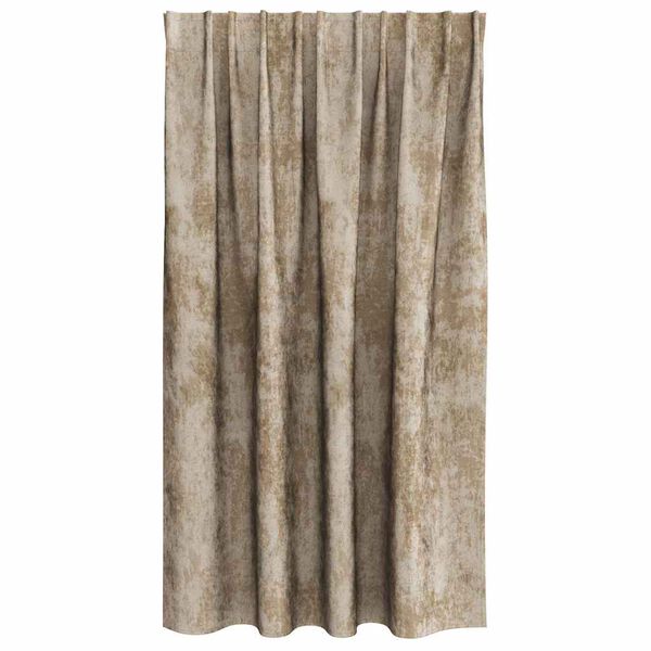 vidaXL Tende in Velluto con tende 2 pcs Champagne 140 x 140 cm Velluto