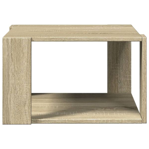 vidaXL Tavolino Salotto Rovere Sonoma 51,5x51,5x30cm Legno Multistrato