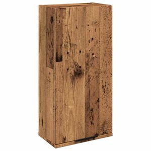 vidaXL Mobile da Bagno a Parete Legno Antico 32x20x67 cm