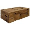 vidaXL Tavolino da Caff&egrave; in Autentico Legno di Teak 90x50x30cm Marrone