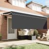 vidaXL Tenda con tende Antracite 350 x 200 x 120 cm Tessuto e Metallo