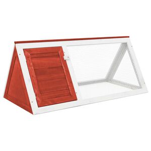 vidaXL Conigliera in Legno Rossa