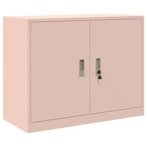 vidaXL Armadio Rosa 90 x 40 x 70 cm Acciaio