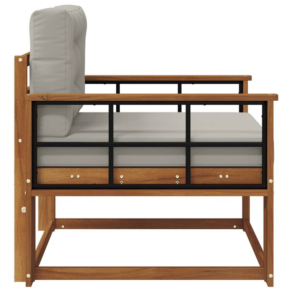 vidaXL Divano centrale per esterno Legno di Acacia Massello Naturale