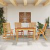 vidaXL Set da Pranzo per Giardino 5 pz in Legno Massello di Acacia