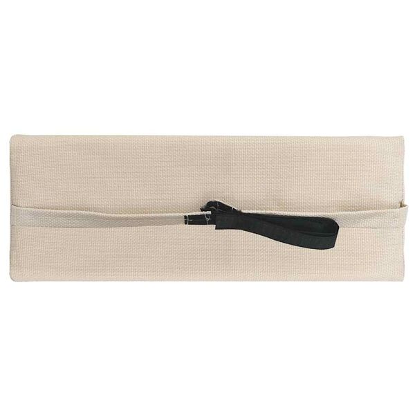 vidaXl Poggiatesta per Sdraio Crema 40x7,5x15 cm in Textilene