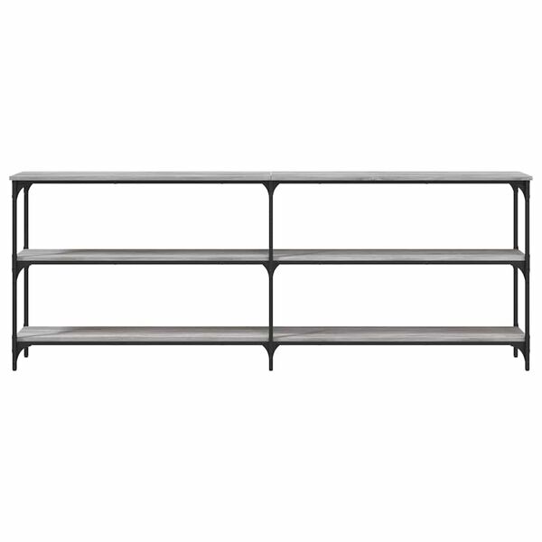 vidaXL Tavolo Consolle Grigio Sonoma 200x29x75 cm in Legno Multistrato