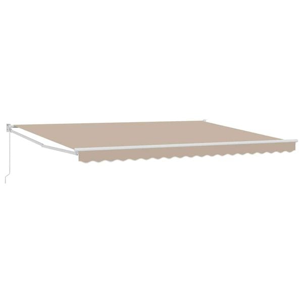 vidaXL Tenda da Sole Beige 450 x 300 x 165 cm Poliestere e Metallo