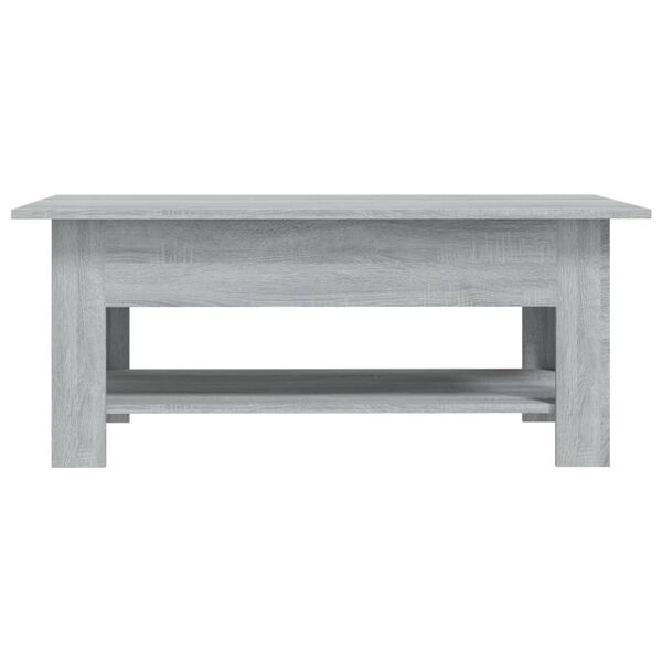 vidaXL Tavolino da Salotto Grigio Sonoma 102x55x42 cm in Truciolato