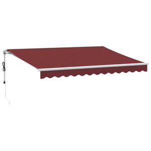 vidaXL Tenda da Sole Retrattile Automatica con LED Bord&ograve; 350x250 cm