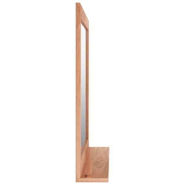 vidaXL Specchio da Parete 55x55 cm in Legno Massello di Noce