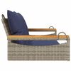 vidaXL Panchina Dondolo con Cuscini Grigia 109x62x40 cm in Polyrattan