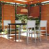 vidaXL Set Mobili da Pranzo per Giardino 5 pz Bianco