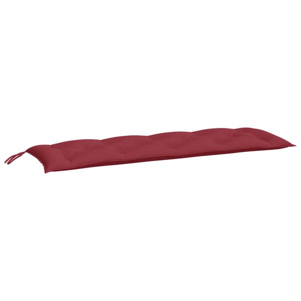 vidaXL Cuscino per Panca Rosso Vino 150x50x7 cm in Tessuto Oxford
