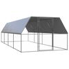vidaXL Gabbia per Polli da Esterno 3x8x2 m in Acciaio Zincato