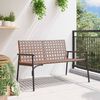 vidaXL Sedia da Giardino Nero 113 x 79 x 75 cm polyrattan