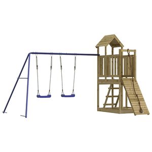 vidaXL Set da Gioco da Esterno in Legno di Pino Impregnato
