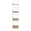 vidaXL Scaffale Libri 4 Ripiani Rovere 60x27,6x124,5 Legno Multistrato