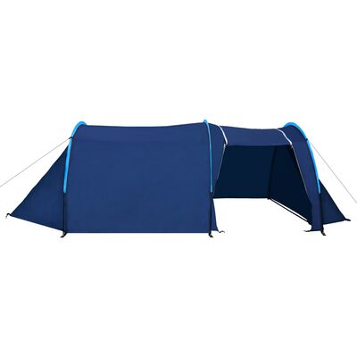 vidaXL Tenda da Campeggio per 4 Persone Blu Marino/Azzurro
