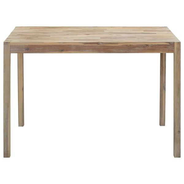 vidaXL Tavolo da Pranzo 120x70x75 cm in Legno Massello di Acacia