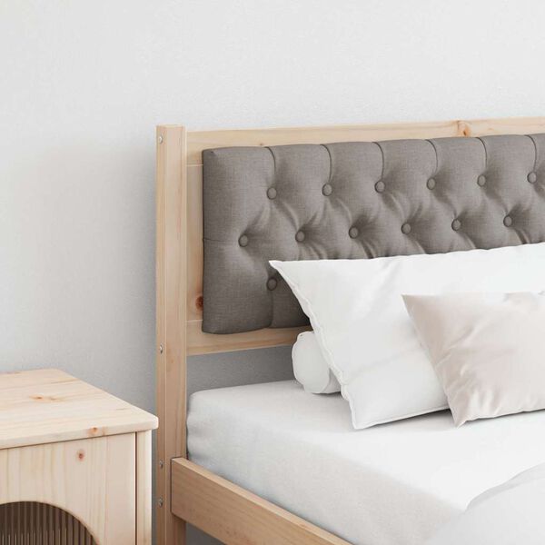 vidaXL Testiera Altro Marrone e taupe 200 cm Legno di pino massello