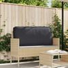 vidaXL Cuscino Nero 120 x 60 x 12 cm Tessuto Oxford