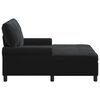 vidaXL Chaise Lounge con cuscino Nero 91 x 157 x 91 cm Velluto