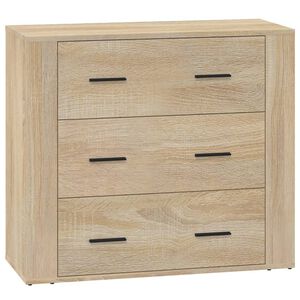 vidaXL Credenza Rovere Sonoma 80x33x70 cm in Legno Multistrato