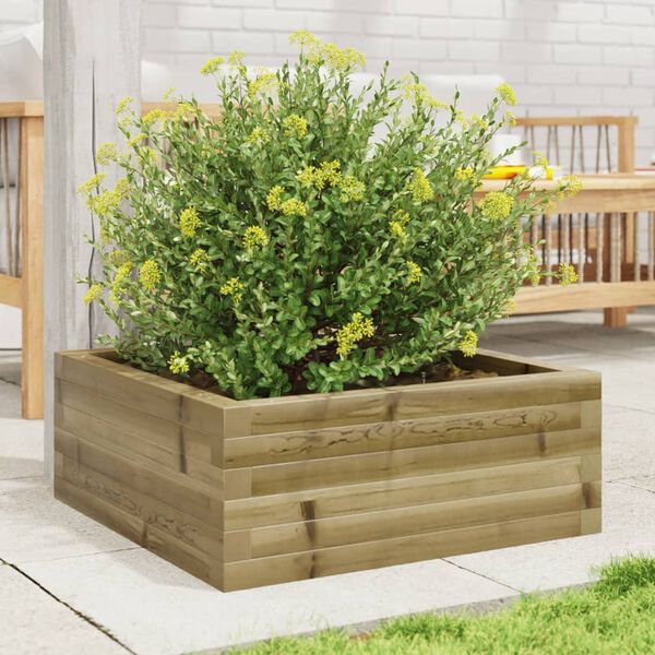 vidaXL Fioriera da Giardino 60x60x23 cm in Legno di Pino Impregnato