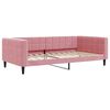 vidaXL Divano Letto Estraibile con Cassetti Rosa 100x200 cm Velluto