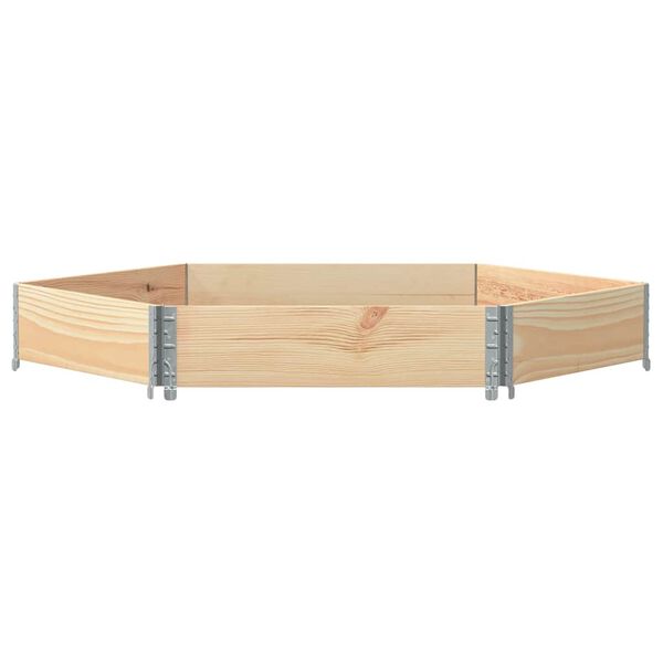 vidaXL Fioriera Rialzata Esagonale 160x160cm Legno Massello di Pino