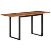 vidaXL Tavolo da Pranzo 140x70x75 cm in Legno Massello di Acacia