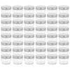 vidaXL Vaso per Marmellata in Vetro Coperchio Argento 48 pz 110 ml