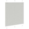 vidaXL Tenda Plissettata Grigio Chiaro 115x100 cm Larghezza Tessuto