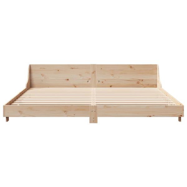 vidaXL Letto senza Materasso 200x200 cm in Legno Massello di Pino