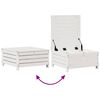 vidaXL Set Salotto Giardino 8pz con Cuscini Bianco Legno Massello Pino