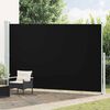 vidaXL Tenda Laterale Retrattile per Patio 220x500 cm Nera