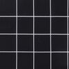 vidaXL Cuscino per Pallet Motivo a Quadri Nero 50x50x12 cm in Tessuto