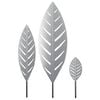 vidaXL Palo da Giardino 3 pz 116,5 x 35 x 3 cm Acciaio zincato Argento