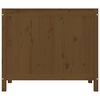 vidaXL Contenitore per Bucato Ambra 88,5x44x76 cm Legno Massello Pino